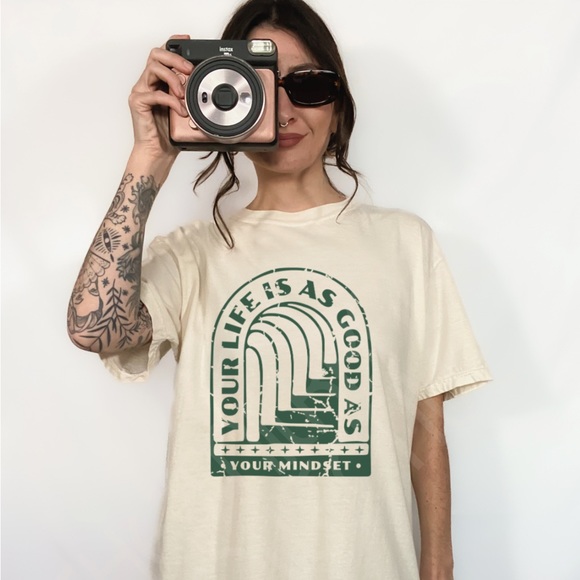 Comfort Colors Life is as Good as Your Mindset Graphic Tee Shirt - Picture 2 of 12